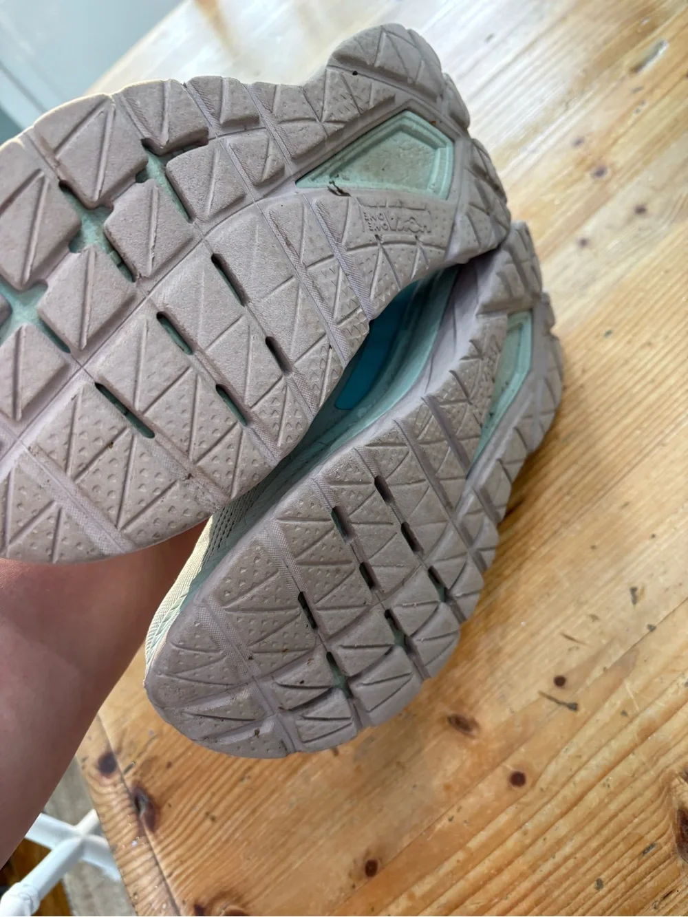 Hoka Mint Green Athletic Running Shoes